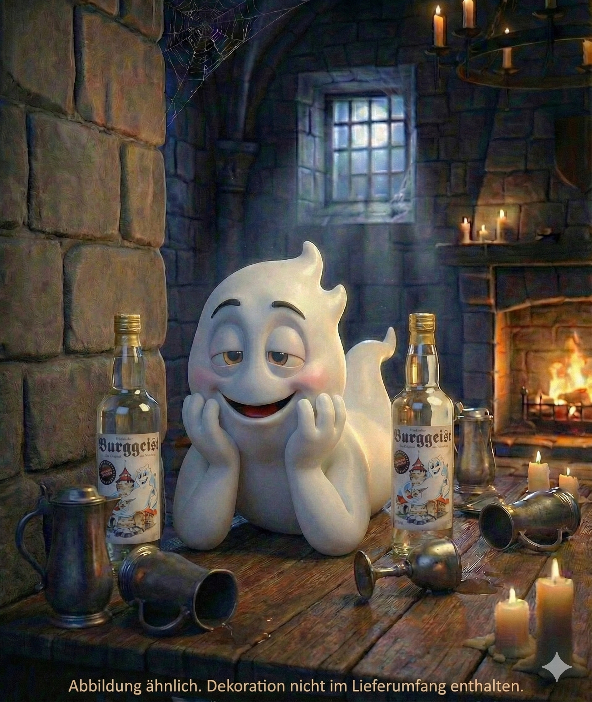 Fränkischer Burggeist 0,7L 2x Klarer Kräuter-Schnaps DLG-Prämiert – Bild 2