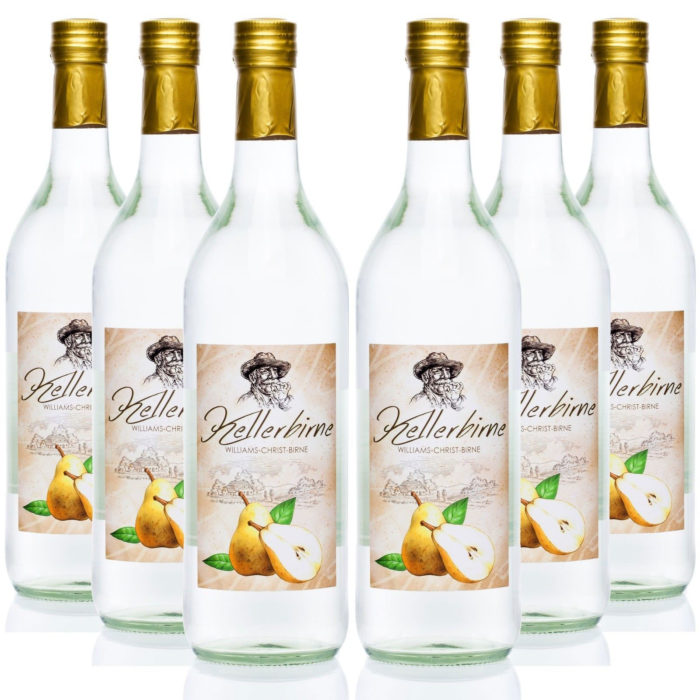 Kellerbirne 6x1,0L Williams-Christ Birnen Schnaps