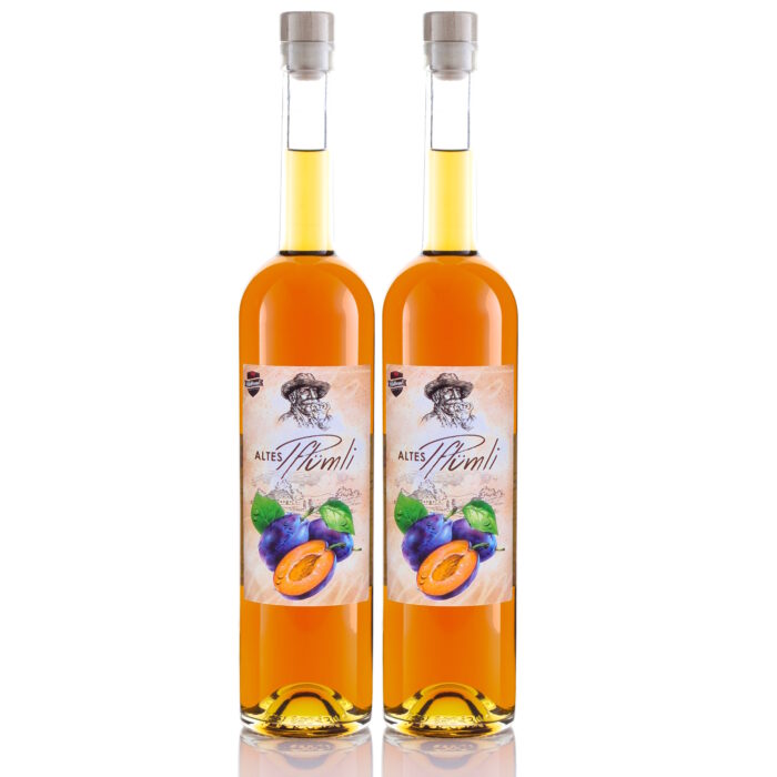 Altes Pflümli 0,7L 2x Pflaumen-Spezialität / Vieille Prune (vormals Alte Pflaume)