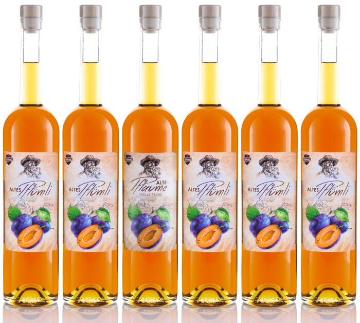 Altes Pflümli 0,7L 6x Pflaumen-Spezialität / Vieille Prune (vormals Alte Pflaume)