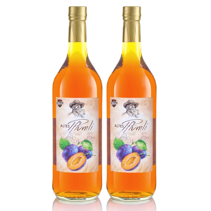 Altes Pflümli 1,0L 2x Pflaumen-Spezialität / Vieille Prune (vormals Alte Pflaume)