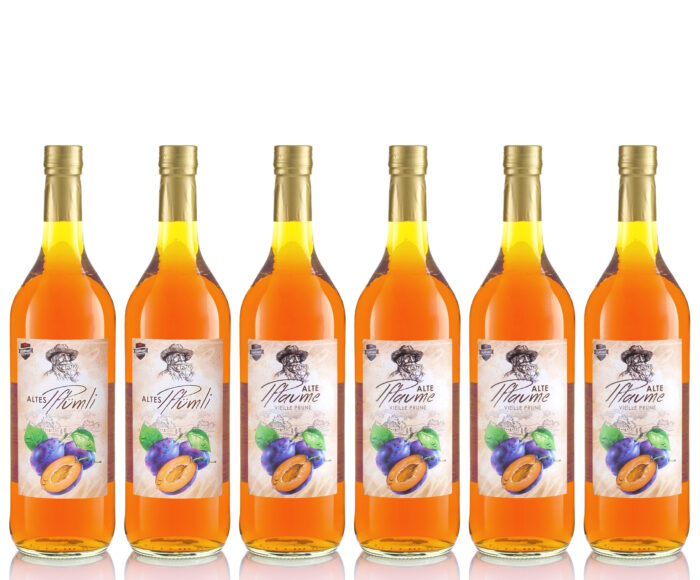 Altes Pflümli 1,0L 6x Pflaumen-Spezialität / Vieille Prune (vormals Alte Pflaume)